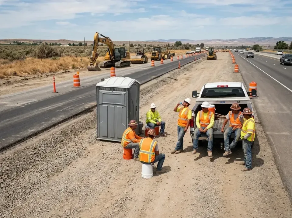 highway-road-construction-crew-007 — frequently asked questions, Porta Potty and Restroom Rentals in Redwood, OR